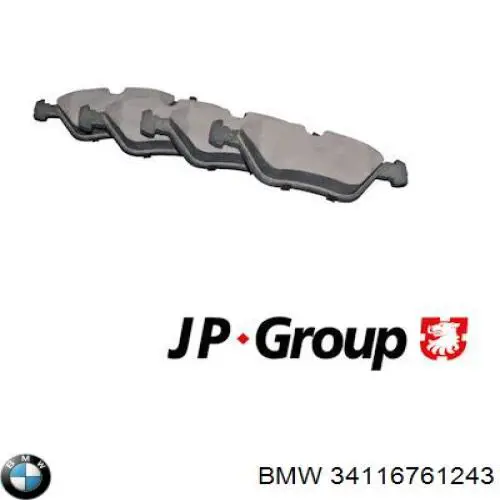 34116761243 BMW pastillas de freno delanteras