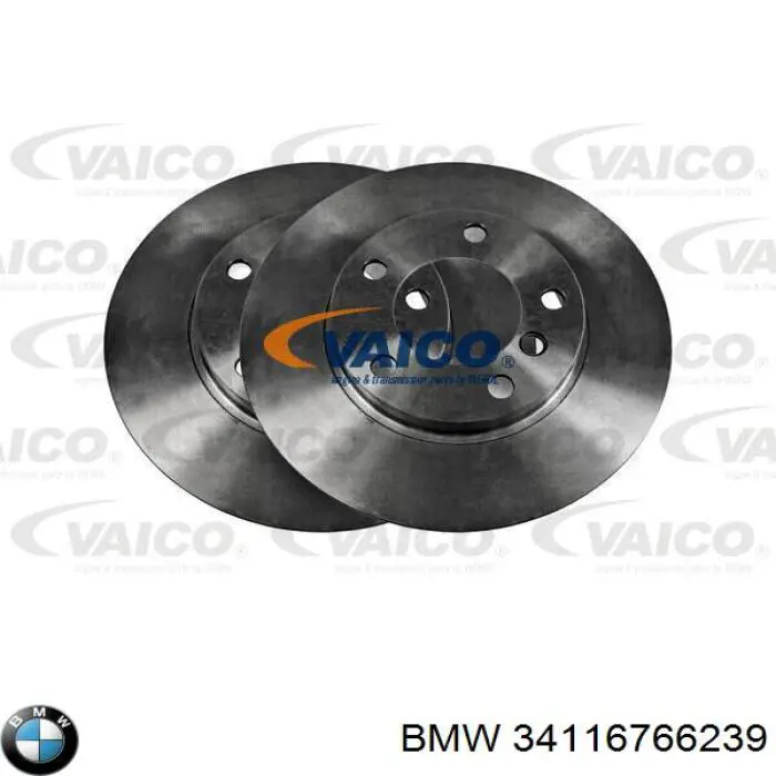 34116766239 BMW freno de disco delantero