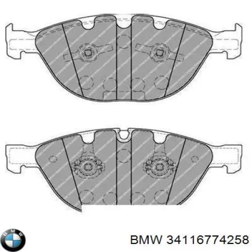 34116774258 BMW pastillas de freno delanteras