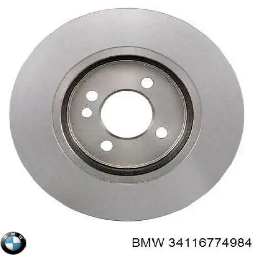 34116774984 BMW freno de disco delantero