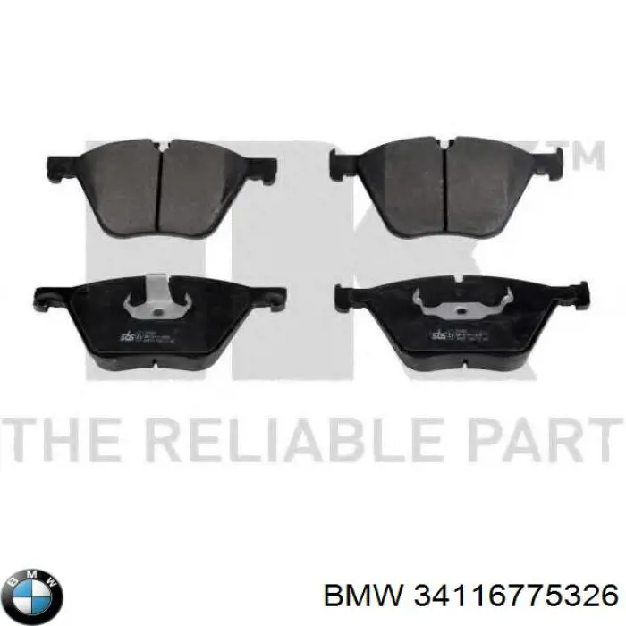 34116775326 BMW pastillas de freno delanteras