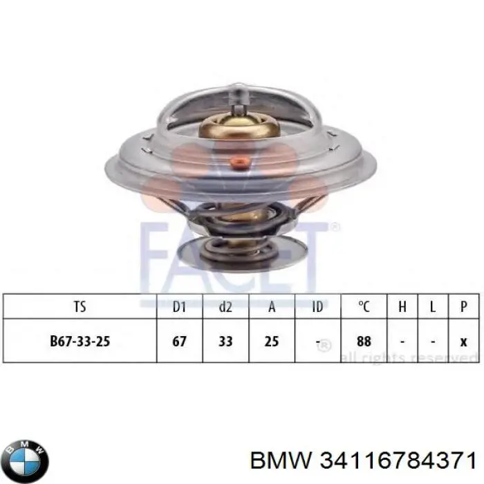 34116784371 BMW freno de disco delantero