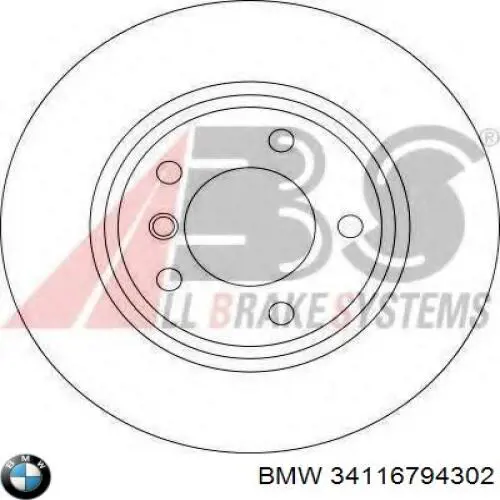 34116794302 BMW freno de disco delantero