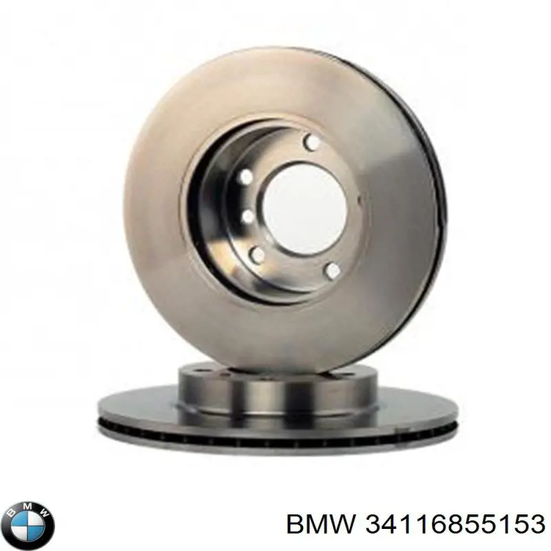 34116855153 BMW freno de disco delantero