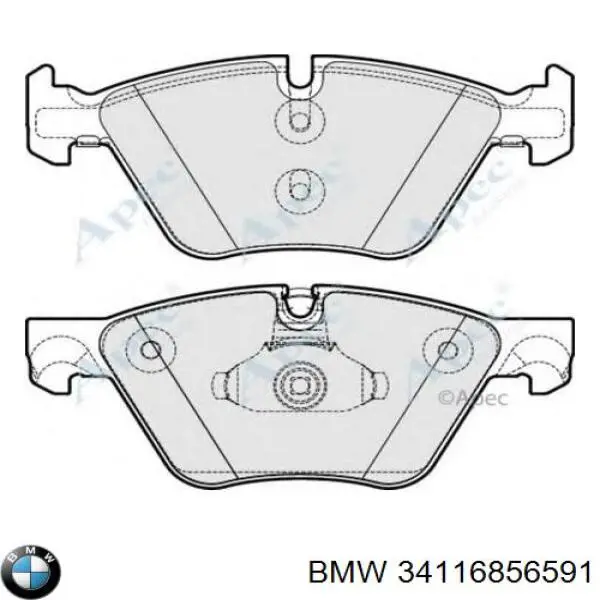 34116856591 BMW pastillas de freno delanteras