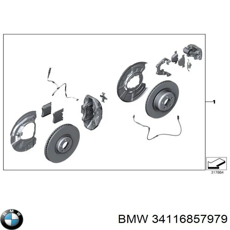 34116857979 BMW chapa protectora contra salpicaduras, disco de freno delantero izquierdo