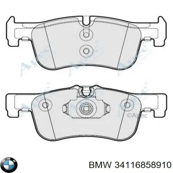 34116858910 BMW pastillas de freno delanteras