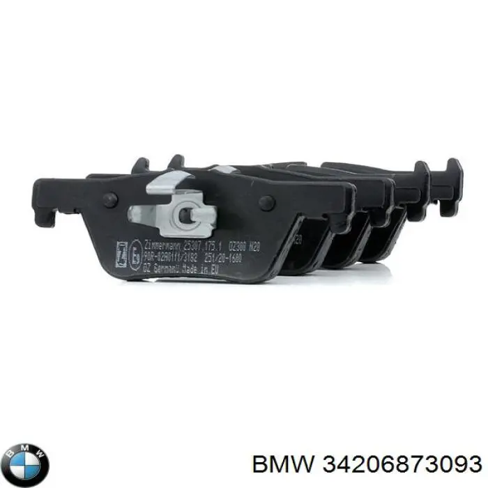 34206873093 BMW pastillas de freno traseras