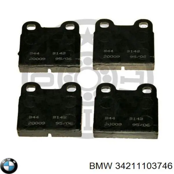 34 21 1 103 746 BMW pastillas de freno traseras