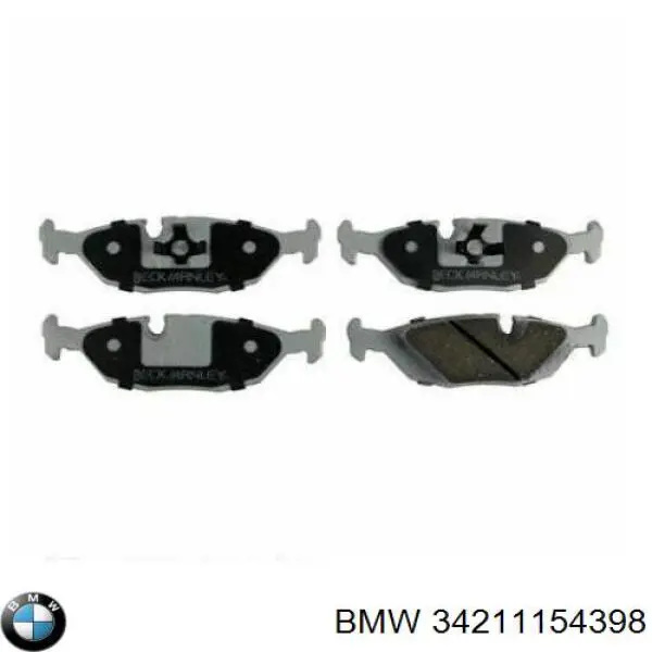 34211154398 BMW pastillas de freno traseras