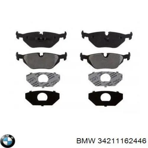 34211162446 BMW pastillas de freno traseras