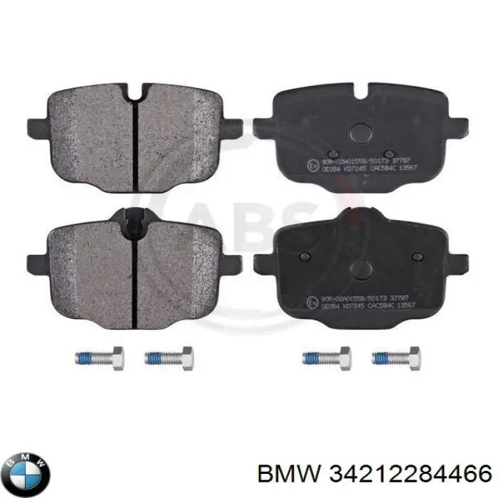 34212284466 BMW pastillas de freno traseras