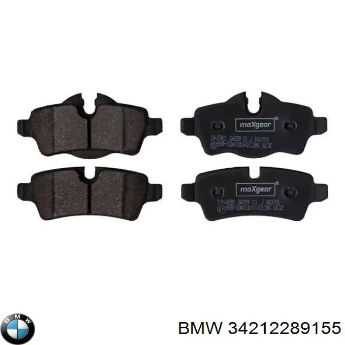 34212289155 BMW pastillas de freno traseras