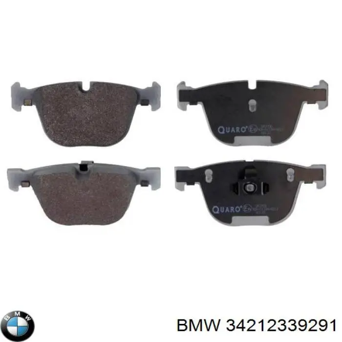 34212339291 BMW pastillas de freno traseras