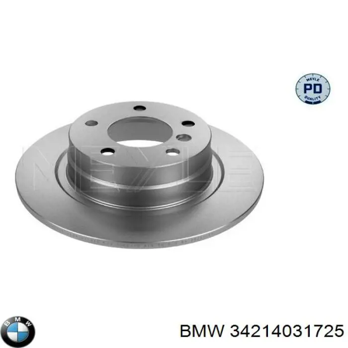 34214031725 BMW disco de freno trasero