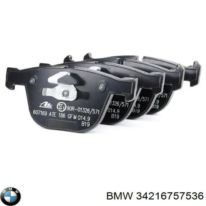 34216757536 BMW pastillas de freno traseras