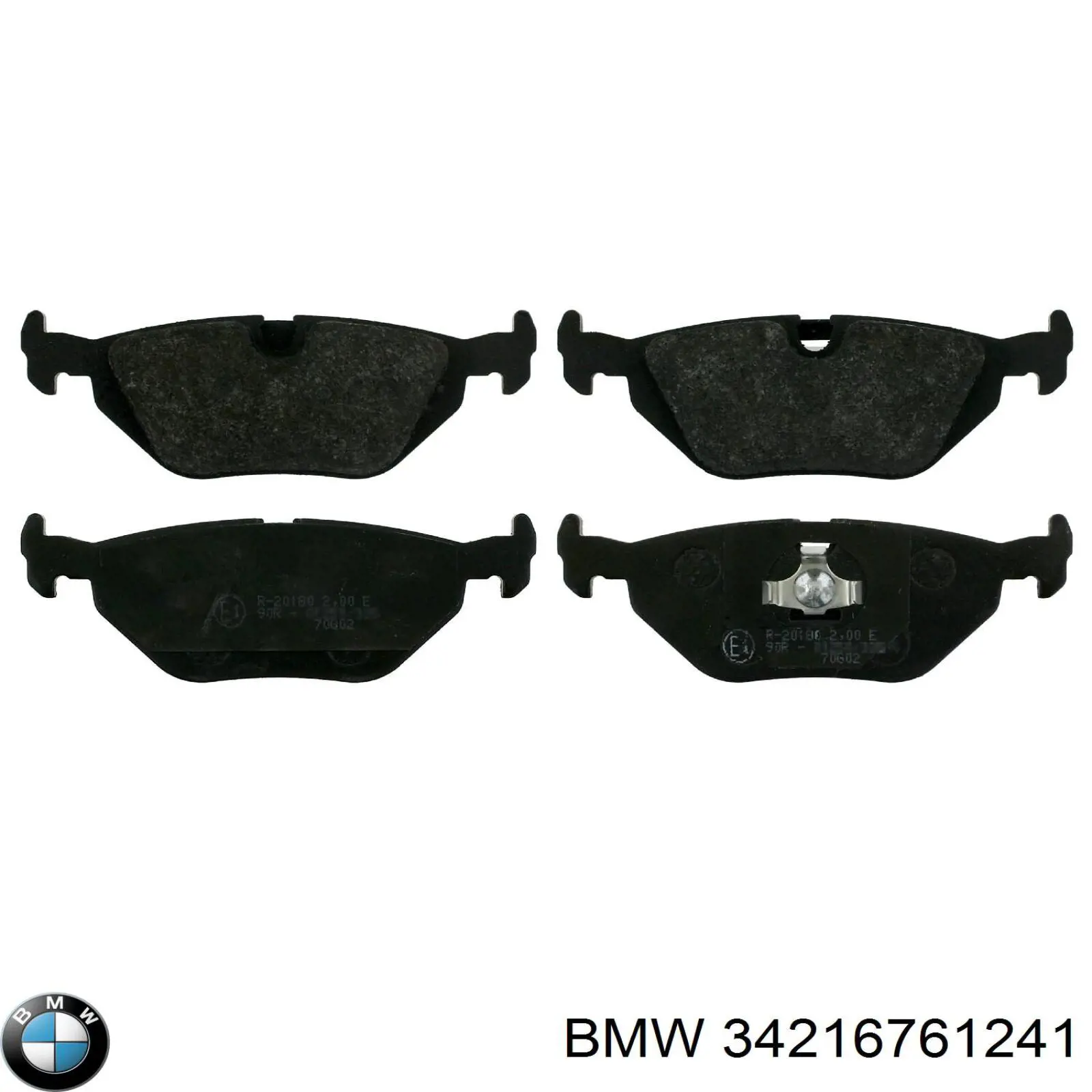 34216761241 BMW pastillas de freno traseras