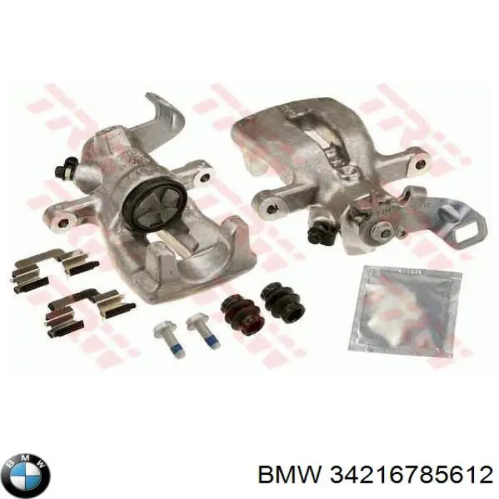 34216785612 BMW pinza de freno trasero derecho