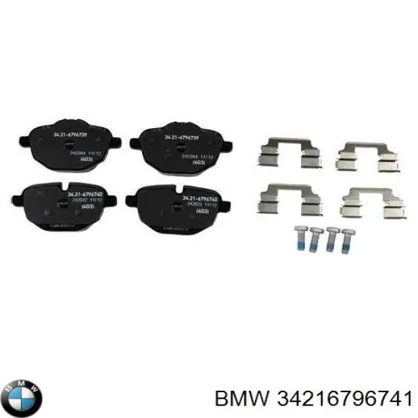 34216796741 BMW pastillas de freno traseras