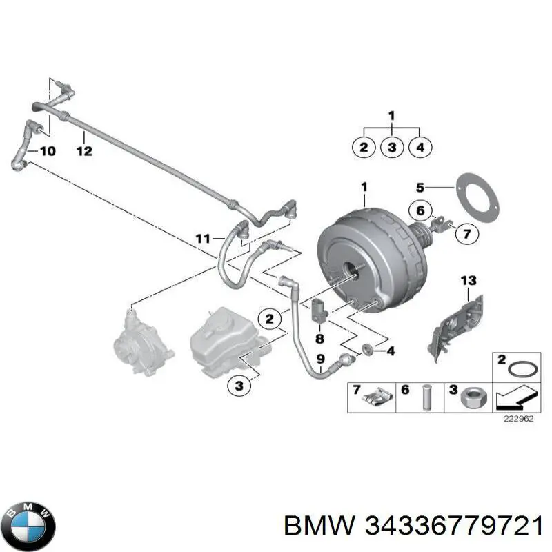 34336764130 BMW servofrenos