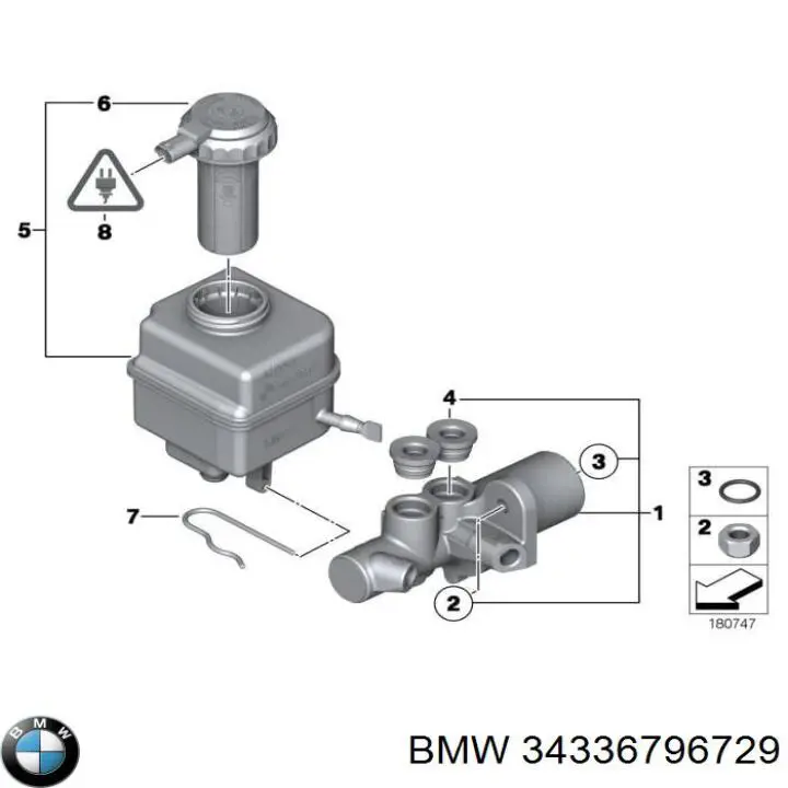  Cilindro principal de freno para BMW 5 F10