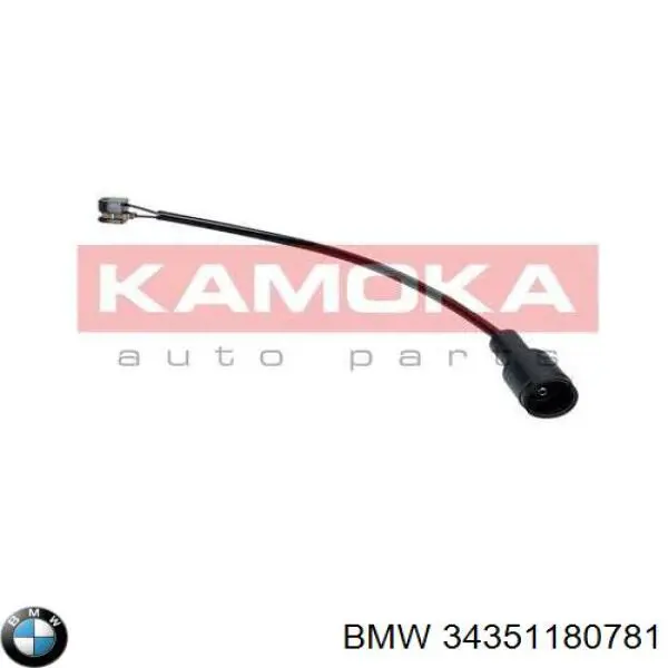 34351180781 BMW contacto de aviso, desgaste de los frenos, trasero