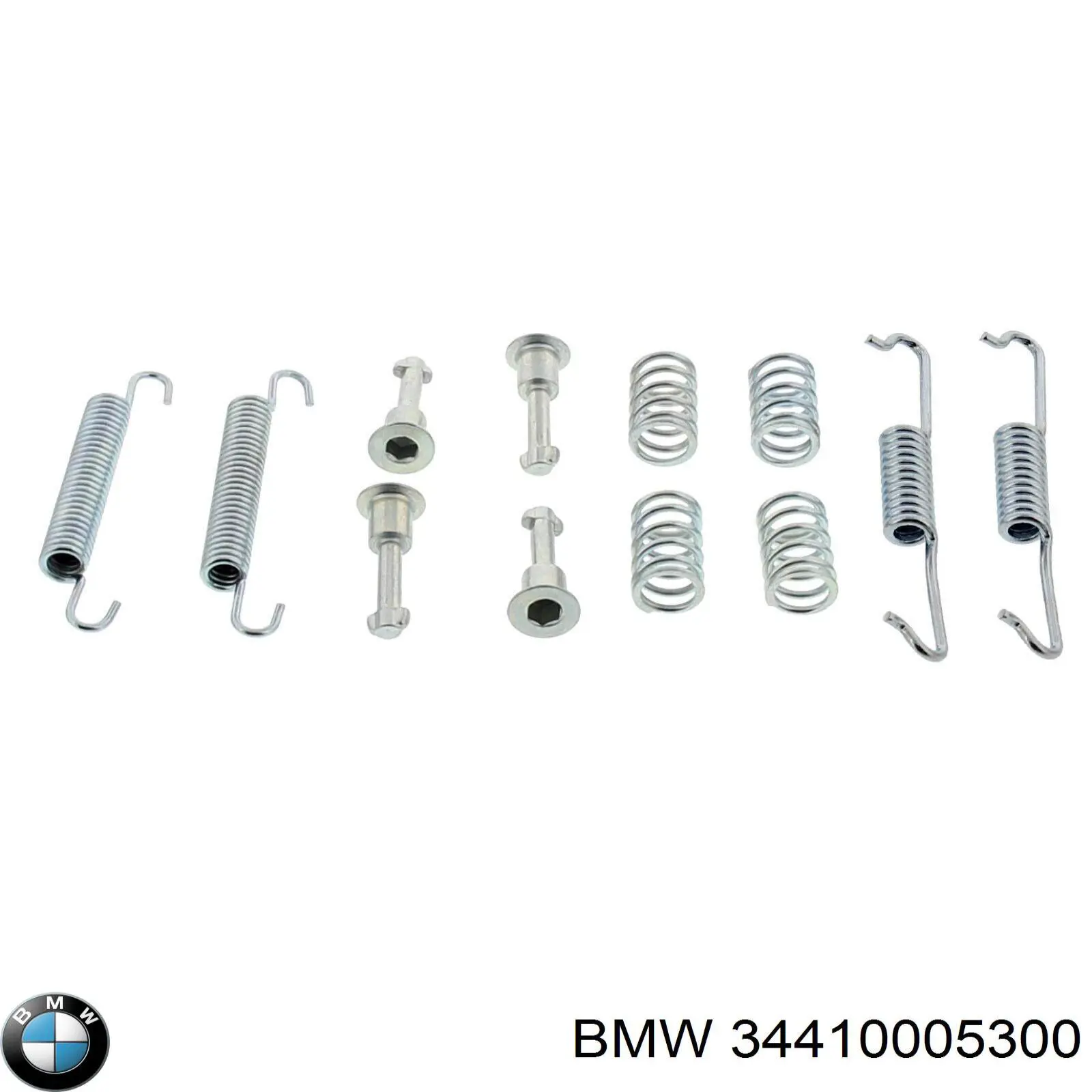 34410005300 BMW kit de montaje, zapatas de freno traseras