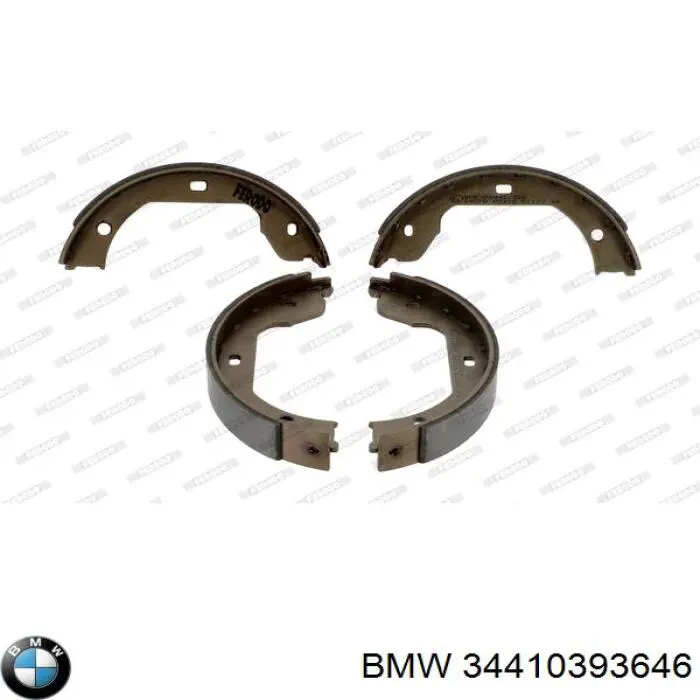 34410393646 BMW juego de zapatas de frenos, freno de estacionamiento