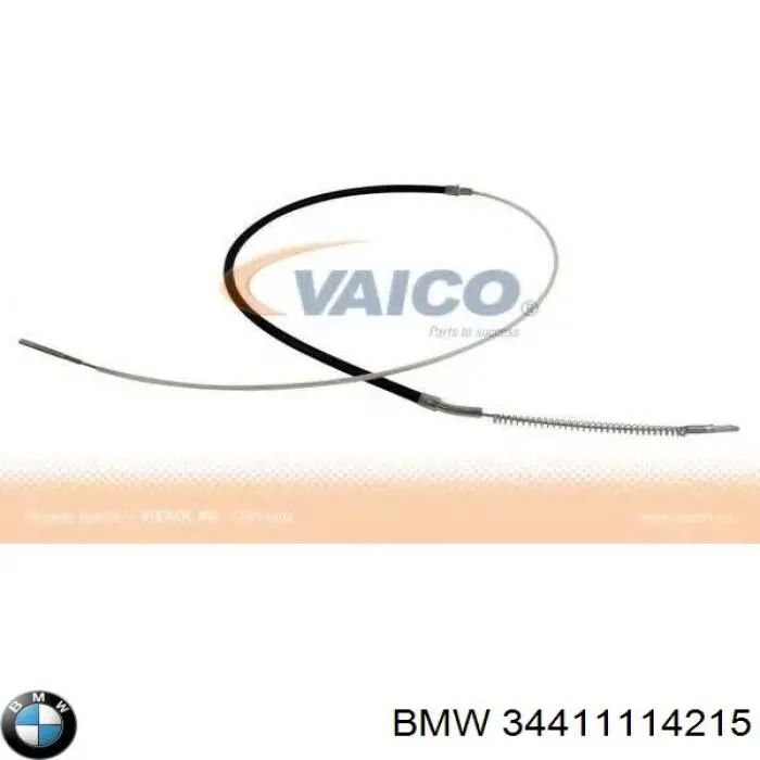 34411114215 BMW cable de freno de mano trasero derecho/izquierdo