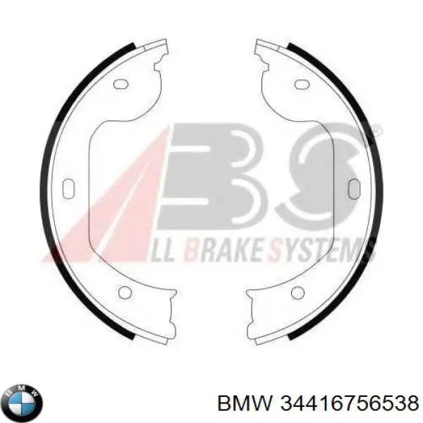 34416756538 BMW juego de zapatas de frenos, freno de estacionamiento