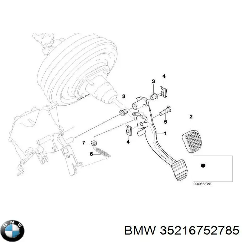  Pedal de freno para BMW X5 E53