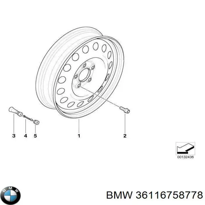  Ruedas De Acero (Estampado) para BMW 5 E60