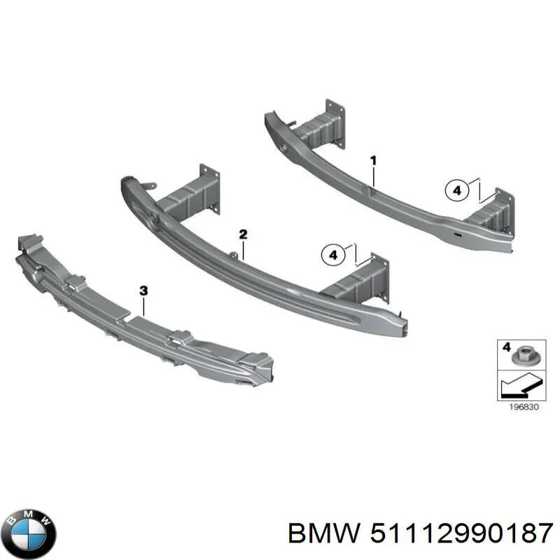  Refuerzo parachoque delantero para BMW X1 E84