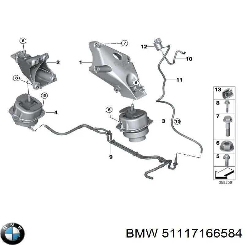  Refuerzo parachoque delantero para BMW 1 E81, E87