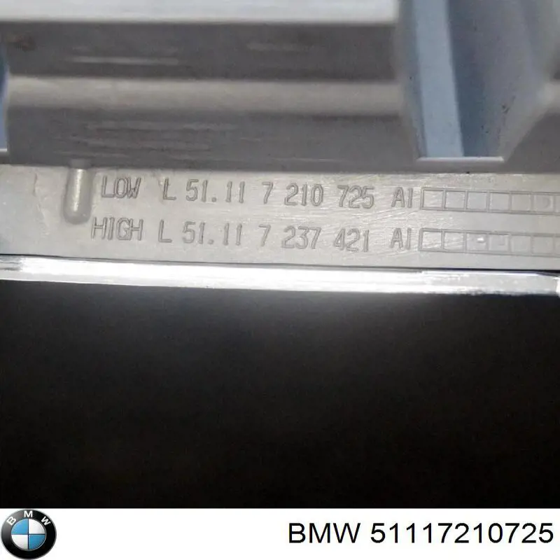 51117210725 BMW panal de radiador izquierda