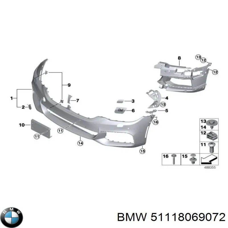  Parachoques delantero para BMW 5 G31