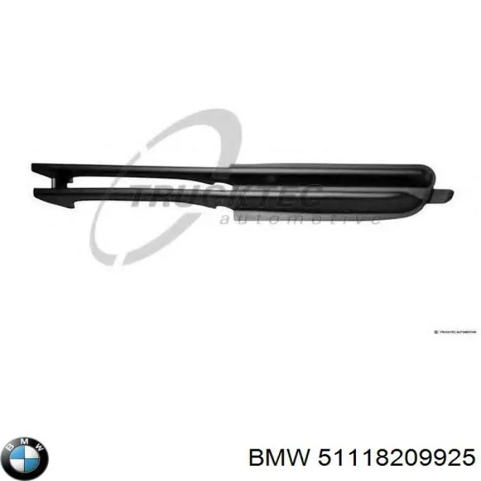 51118209925 BMW rejilla de ventilación, parachoques trasero, izquierda