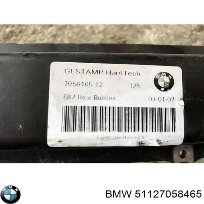  Refuerzo paragolpes trasero para BMW 1 E81, E87