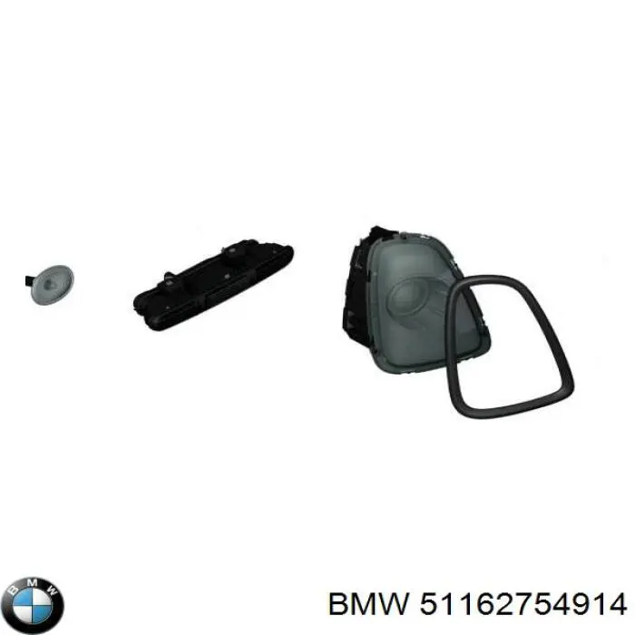 51162753664 BMW superposicion(cubierta De Espejo Retrovisor Derecho)