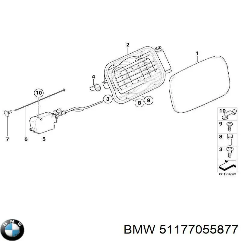  Tapa de la gasolina (depósito de combustible) para BMW X3 E83