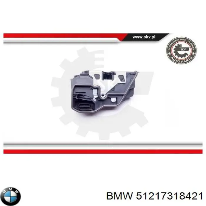 51217318421 BMW cerradura de puerta delantera izquierda