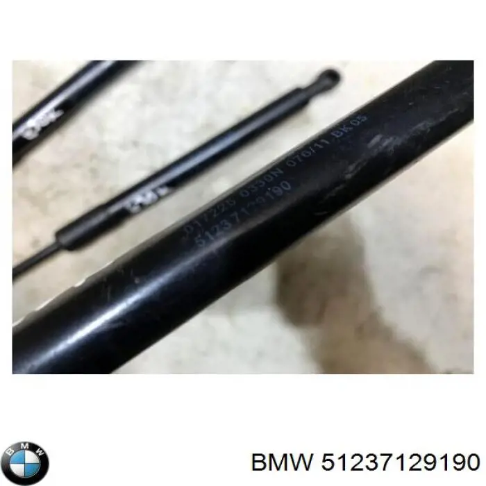 51237129190 BMW muelle neumático, capó de motor