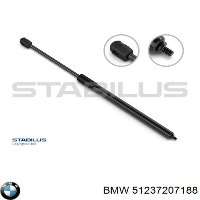 51237207188 BMW muelle neumático, capó de motor