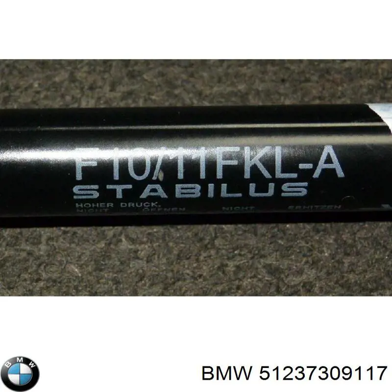 51237309117 BMW muelle neumático, capó de motor