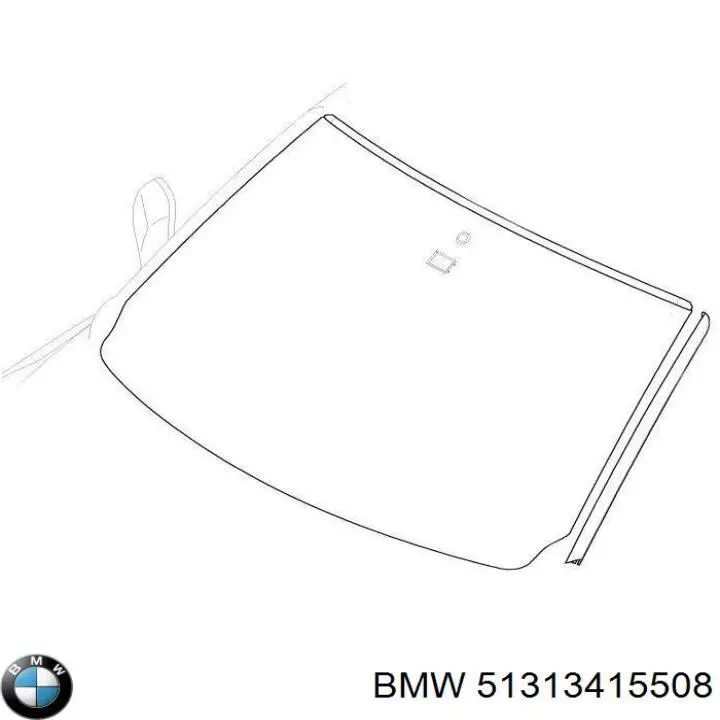 51313415508 BMW moldura de parabrisas superior