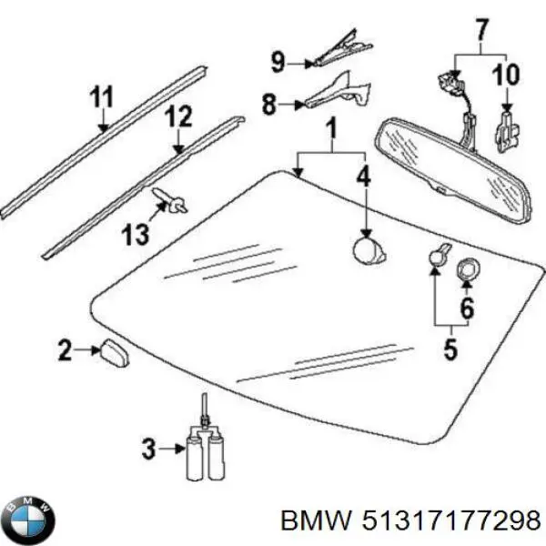 51317177298 BMW parabrisas