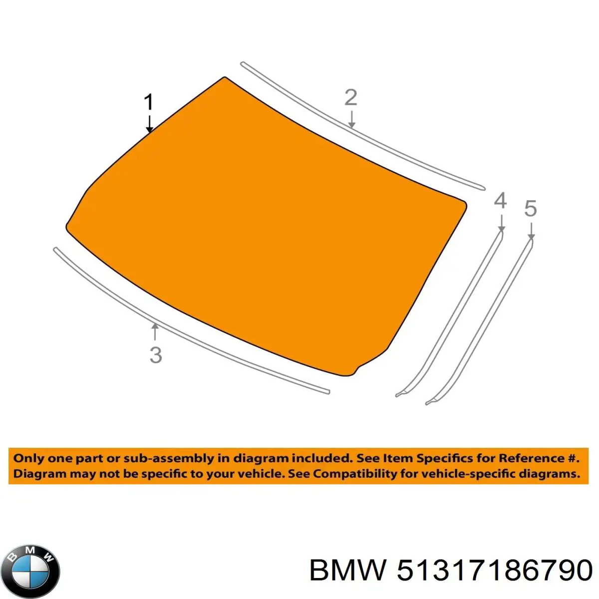 51317186790 BMW parabrisas