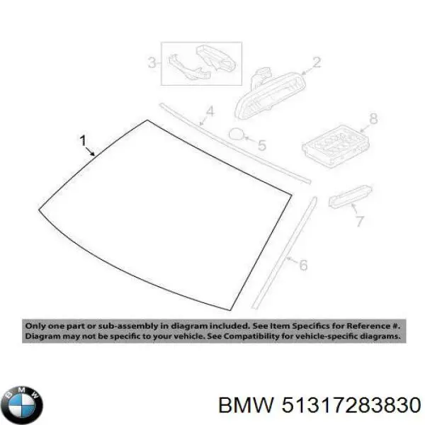 51317283830 BMW parabrisas