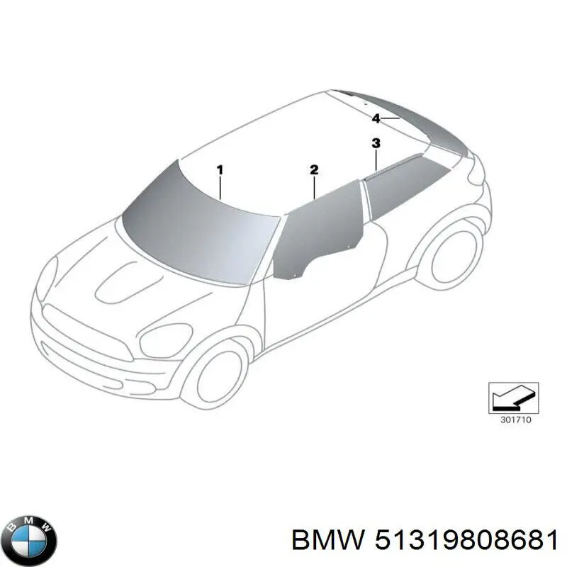 51319808681 BMW parabrisas