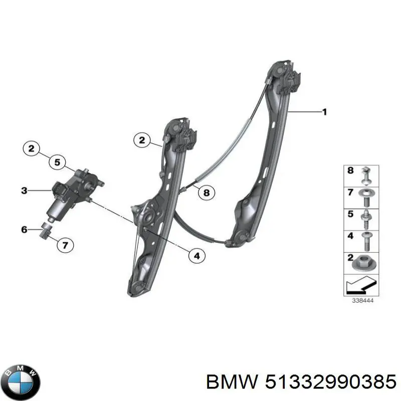  Mecanismo de elevalunas, puerta delantera izquierda para BMW X1 E84